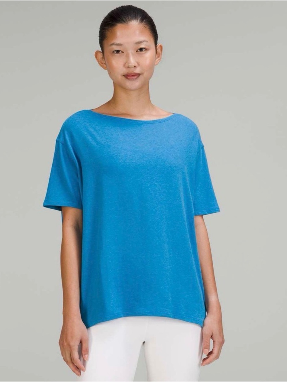 lululemon athletica Bright Blue Short Sleeve Tee
